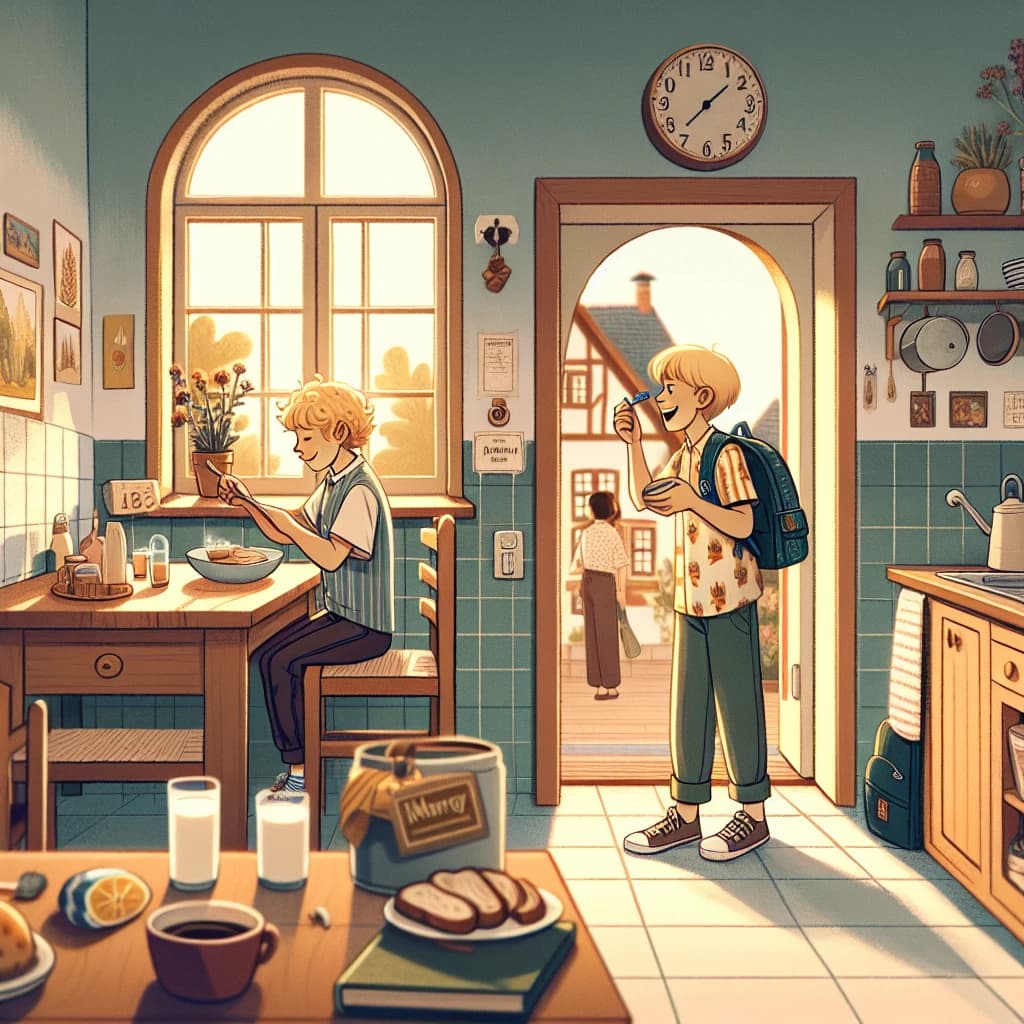 Lukas' Morgenroutine